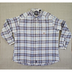 Panhandle Rough Stock Shirt Men's 3XL Blue Plaid Panhandle Slim Streetwear